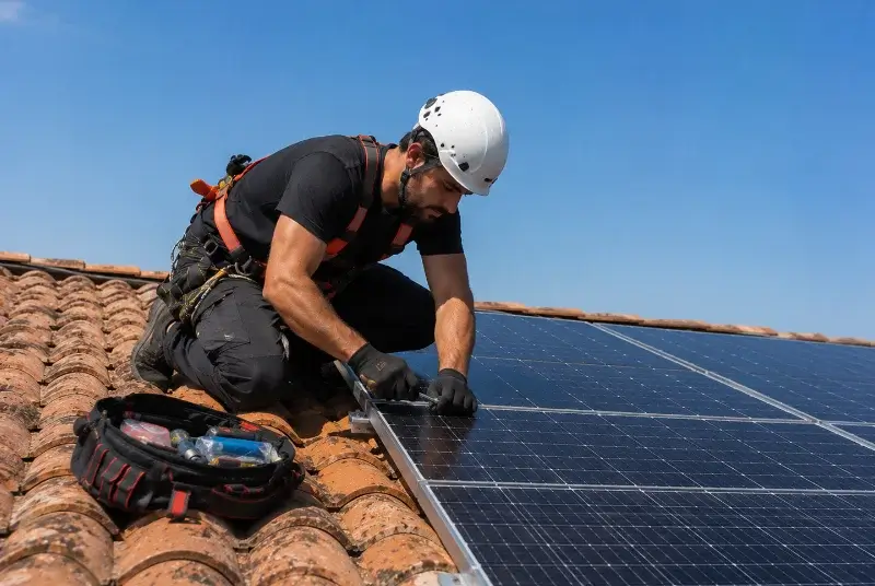 Maintenance et monitoring de panneaux solaires à Saint-Généroux